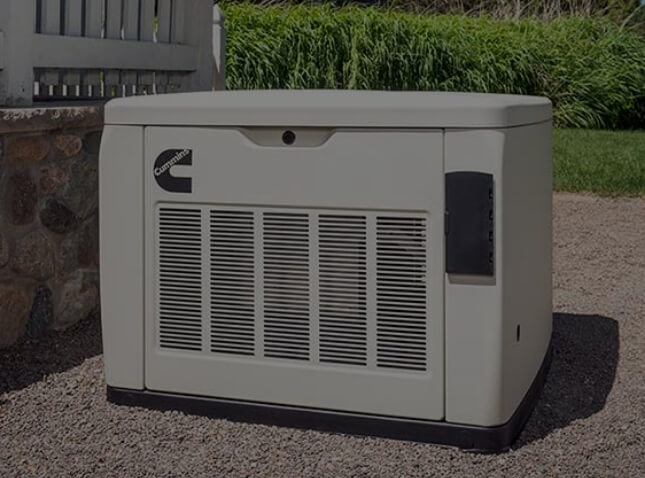 Cummins Generator box in gravel