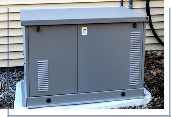 residential generator Exterior shot of residential generator